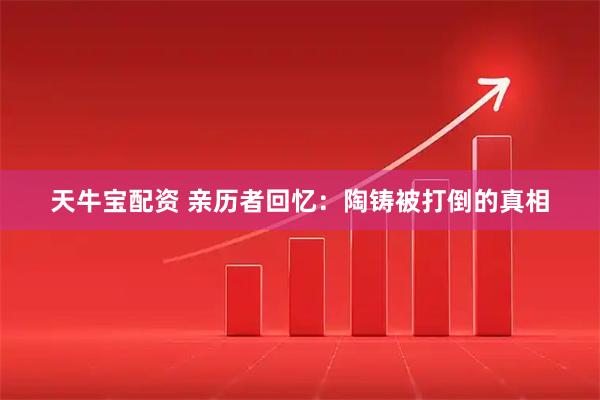 天牛宝配资 亲历者回忆:陶铸被打倒的真相